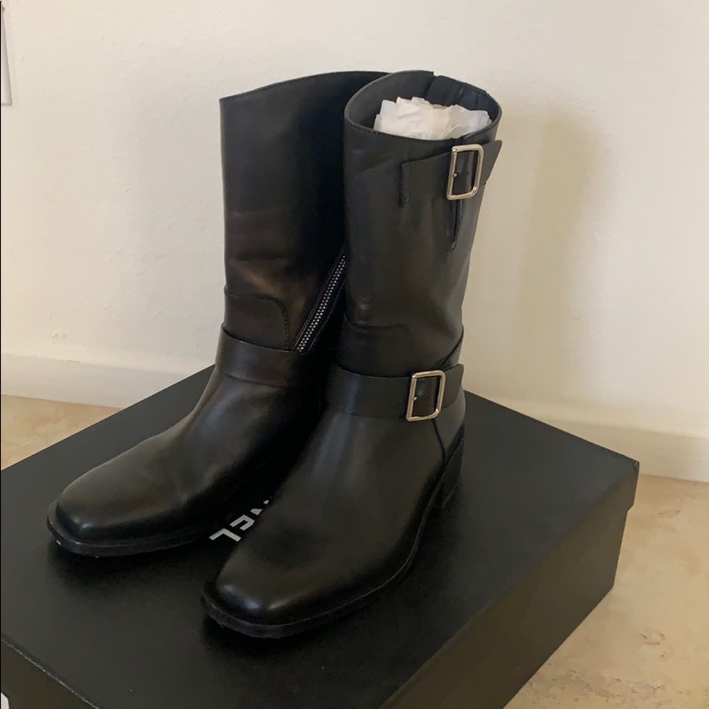 Chanel black boots
